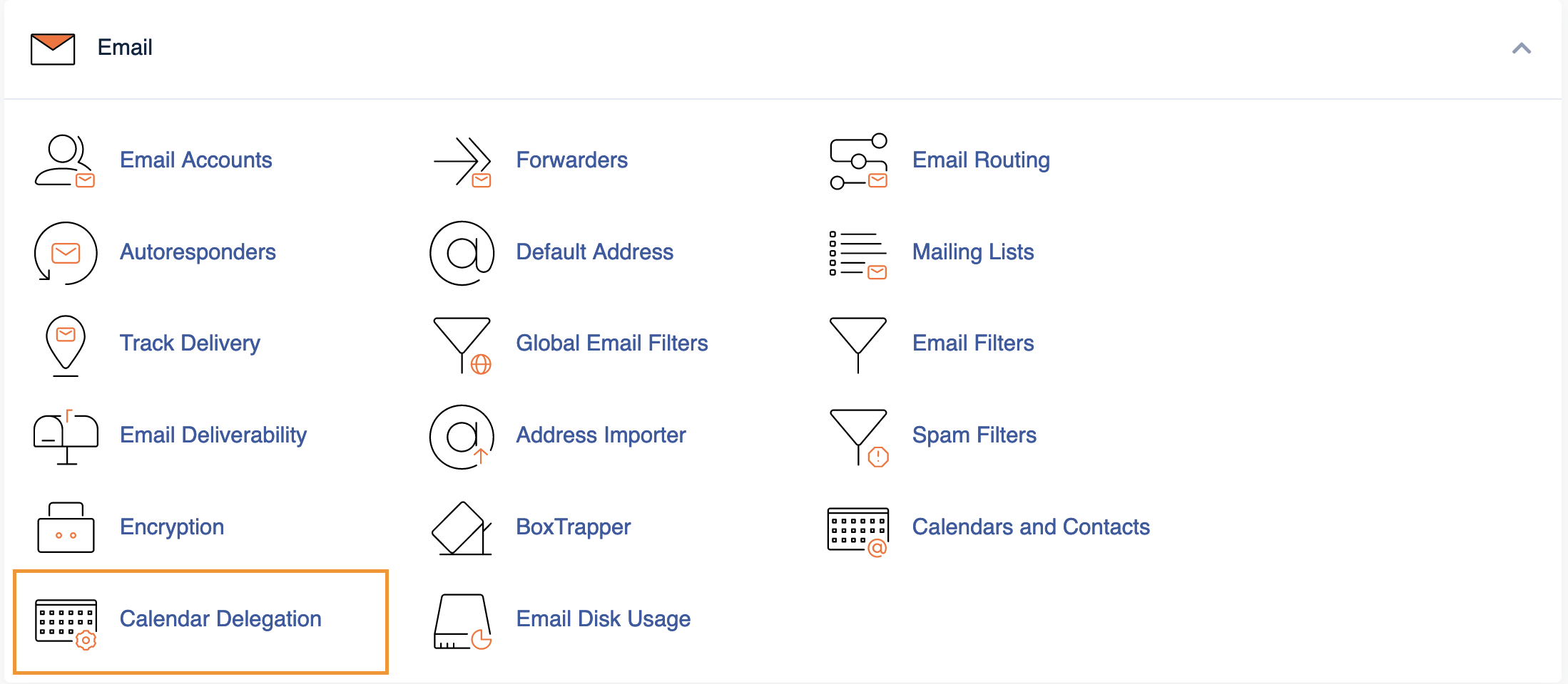 How to set up a delegated calendar in cPanel ? Heberjahiz