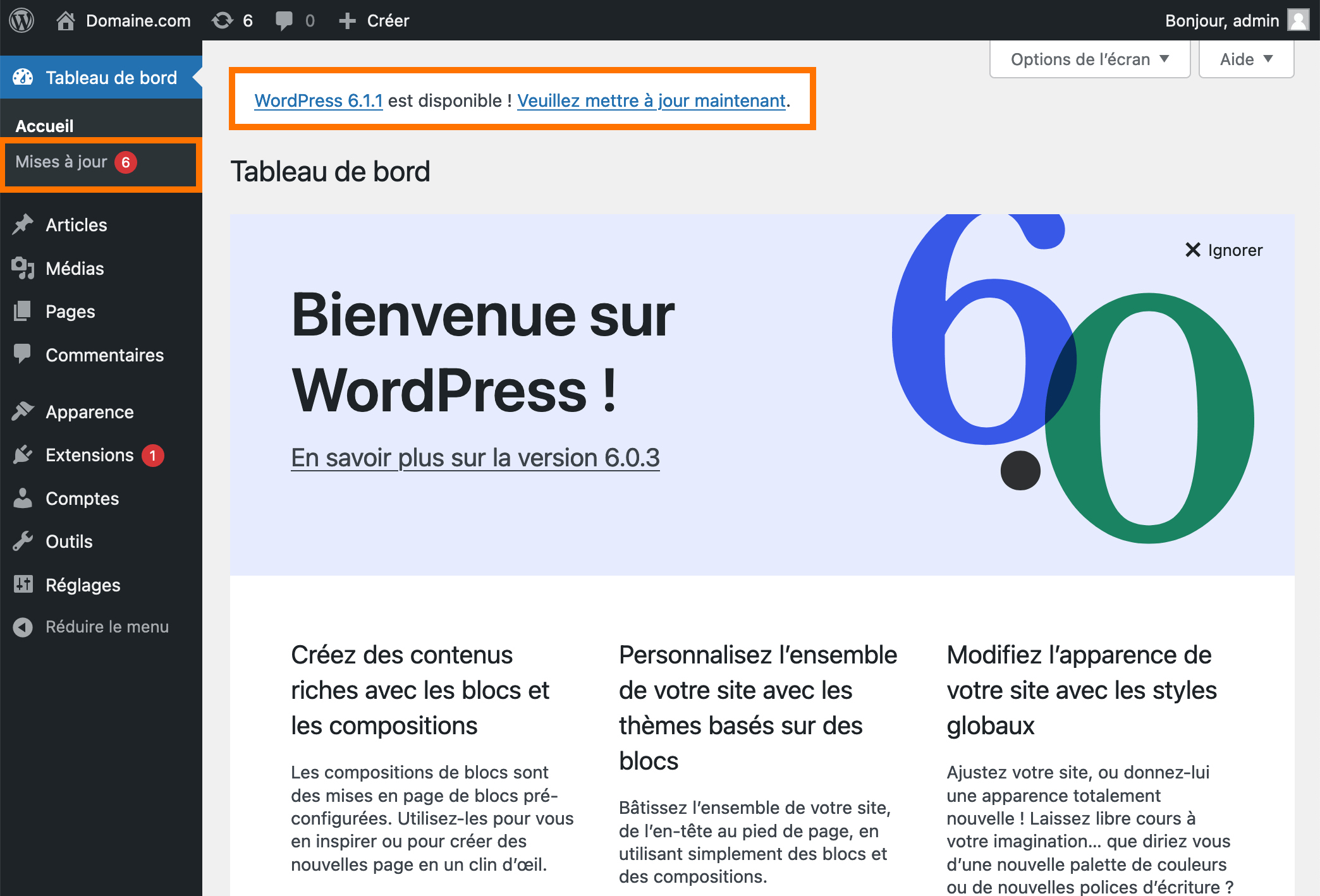 Comment mettre à jour WordPress ? Heberjahiz