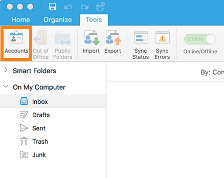 Mac : Oultook 2016 - Tools