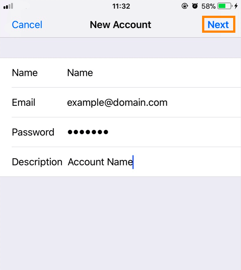 iPhone : iOS 11 - Account Information