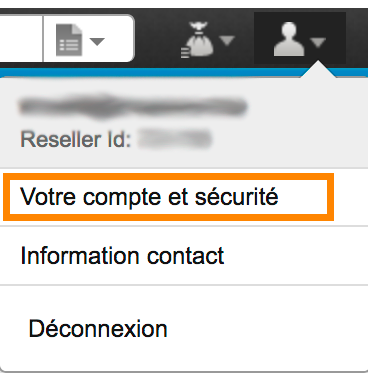 Revendeurs domaines : Compte et sécurité