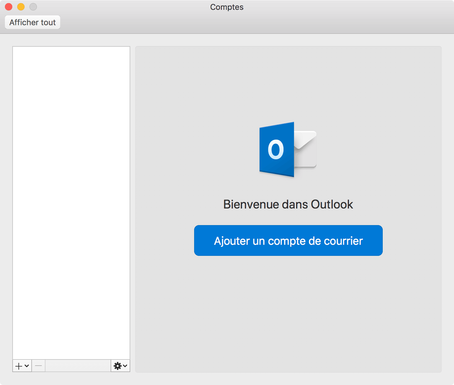 Mac Outlook 2016 : Ajouter un compte