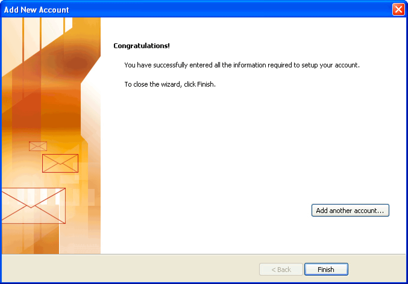 Windows : Outlook 2010 - Setup Complete