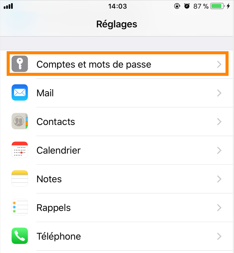 iPhone : iOS 11 - Réglages