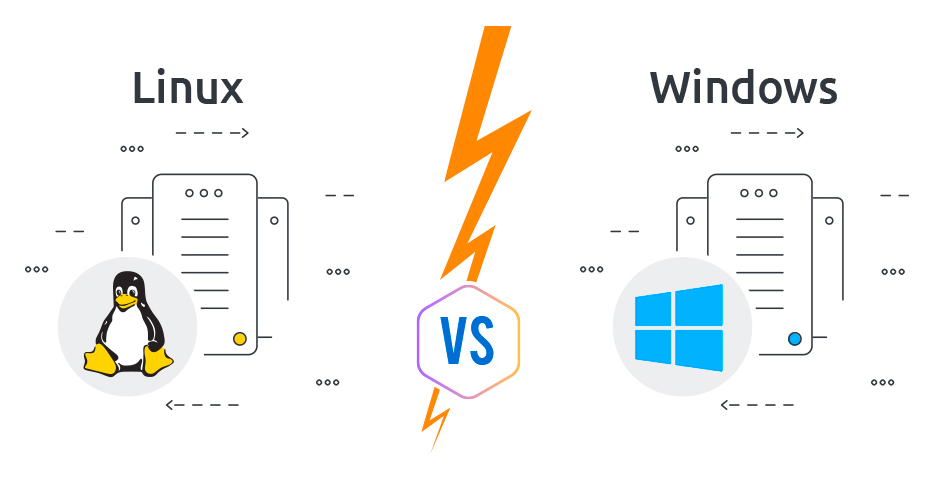 Difference between Microsoft windows and Linux · Blog - Cue Hosting