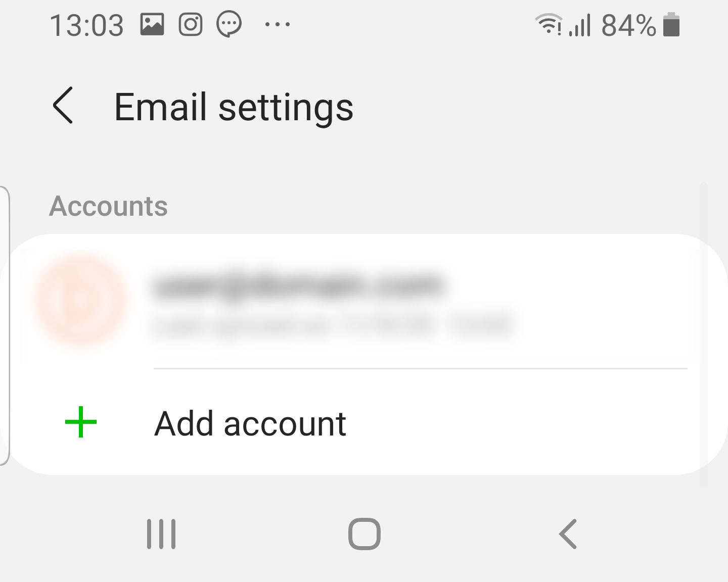 Android 5 : Add New Account