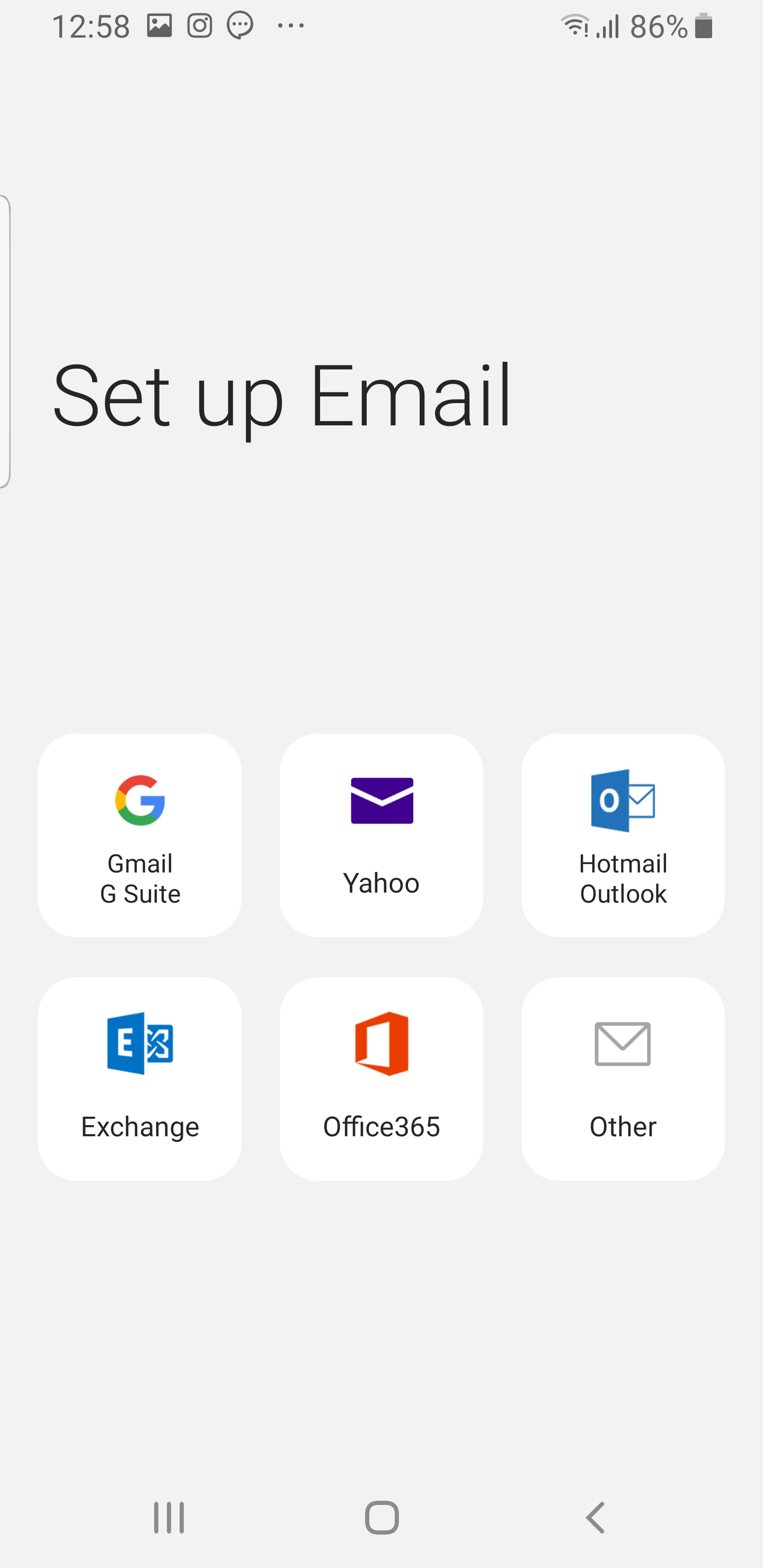 Android 5 : Email Provider - Others