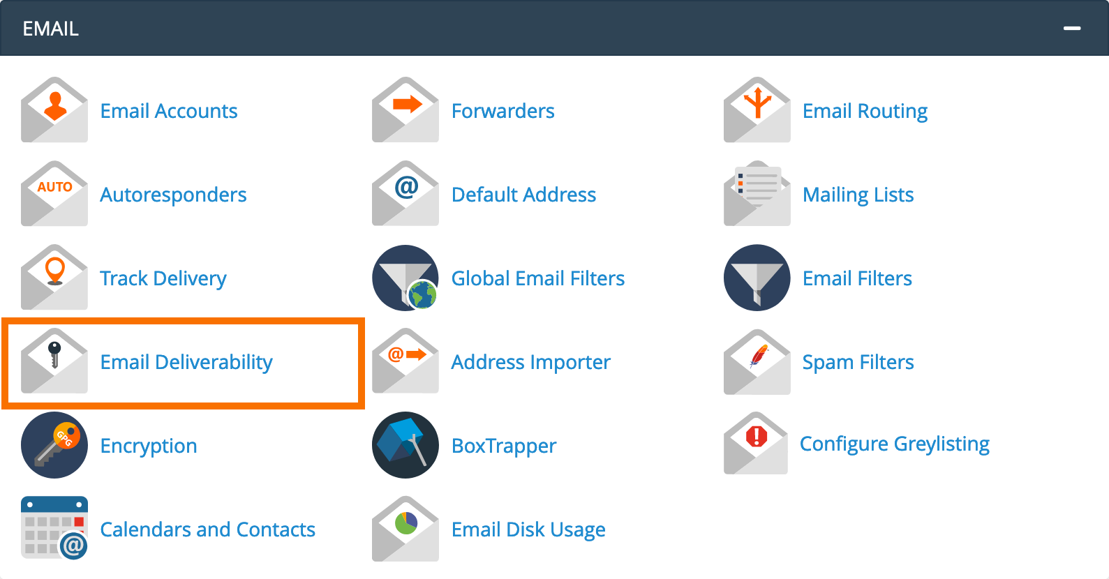 cPanel - Email Deliverability