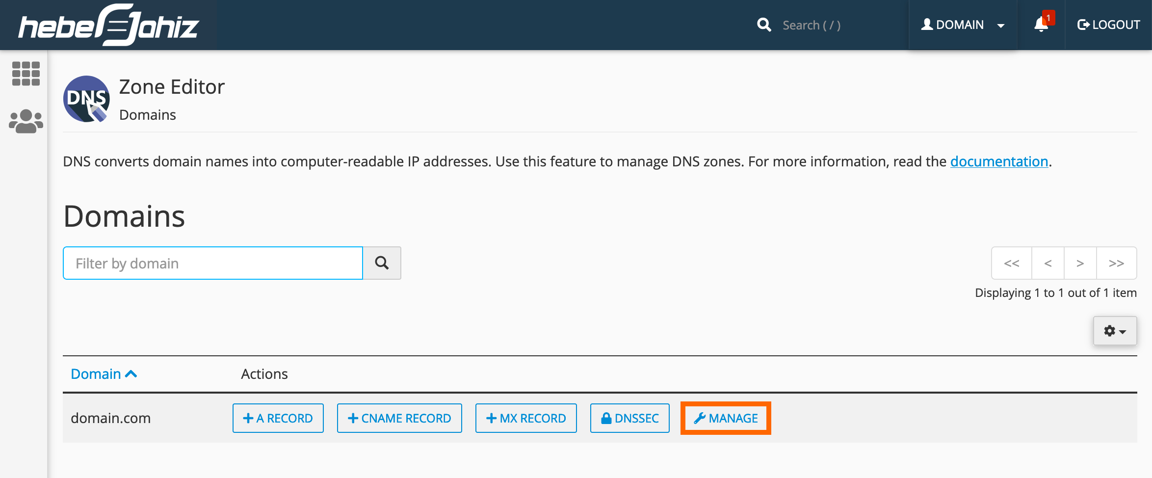 Как изменить dns в cpanel