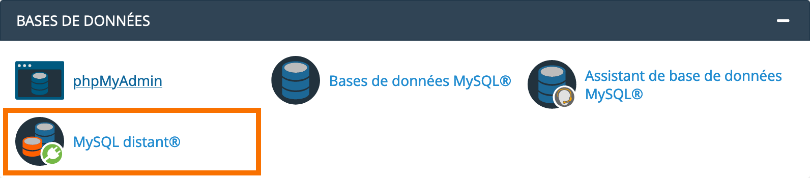 cPanel : MySQL Distant