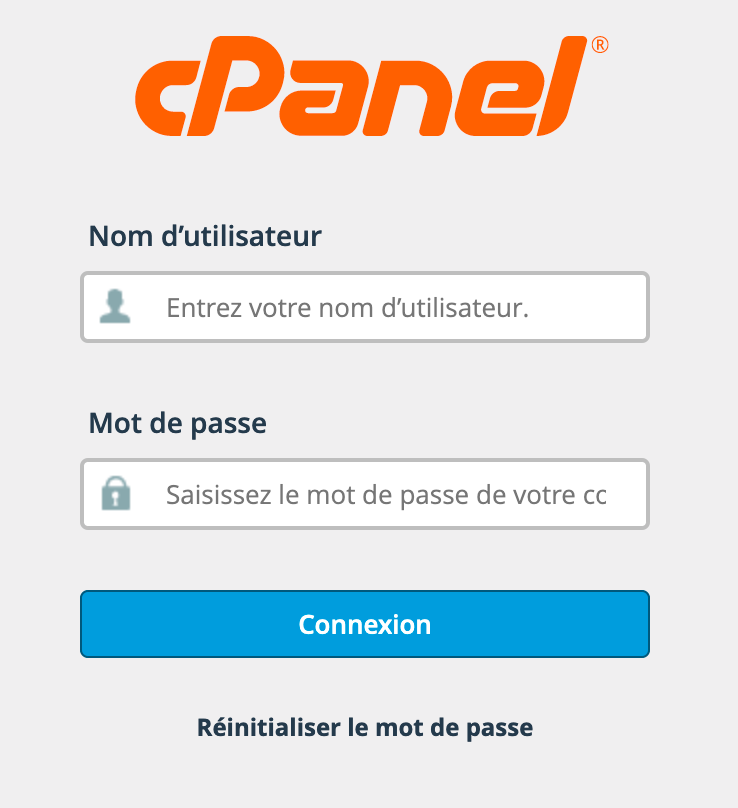 cPanel : Login